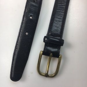 Brighton Black Belt Size 34 37503 with Silver Gold Buckle